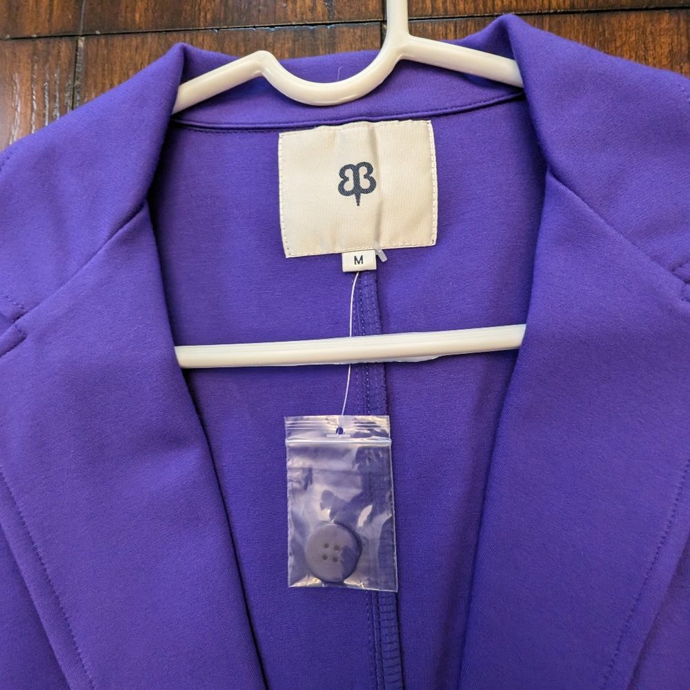 Betabrand Classic Blazer Size M Purple New with Tags